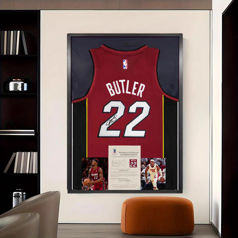 Load image into Gallery viewer, Jimmy Butler Miami Heat Framed Jersey Display – Facsimile Signature Edition - i-Station Mobile Phone &amp; Electronic Device Repair and Accessories
