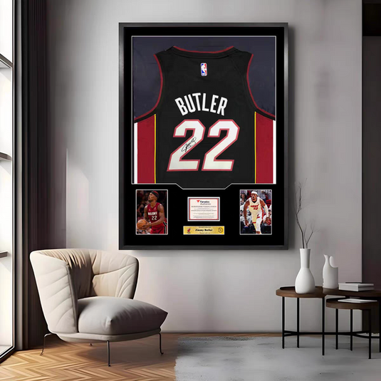 Jimmy Butler Miami Heat Framed Jersey Display – Facsimile Signature Edition - i-Station Mobile Phone & Electronic Device Repair and Accessories