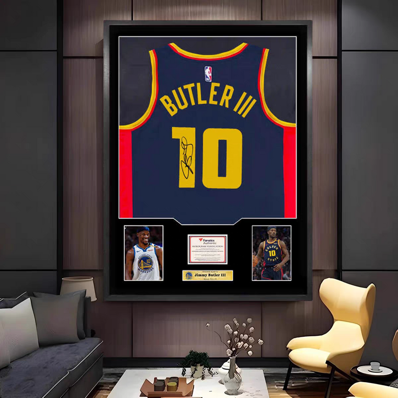 Load image into Gallery viewer, Jimmy Butler Golden State Warriors Framed Jersey Display – Facsimile Signature Edition - i-Station Mobile Phone &amp; Electronic Device Repair and Accessories
