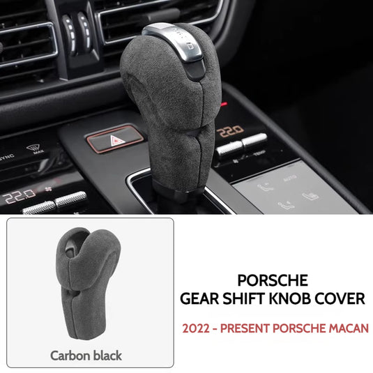 Porsche Macan Suede Gear Shift Knob Cover – Nano Adhesive Interior Trim Protection For Porsche Macan, Panamera, 718, 911, Cayman, and Boxster - i-Station Mobile Phone & Electronic Device Repair and Accessories