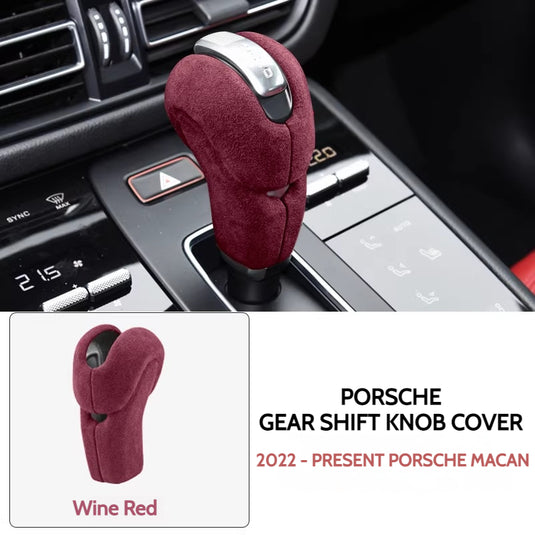 Porsche Macan Suede Gear Shift Knob Cover – Nano Adhesive Interior Trim Protection For Porsche Macan, Panamera, 718, 911, Cayman, and Boxster - i-Station Mobile Phone & Electronic Device Repair and Accessories