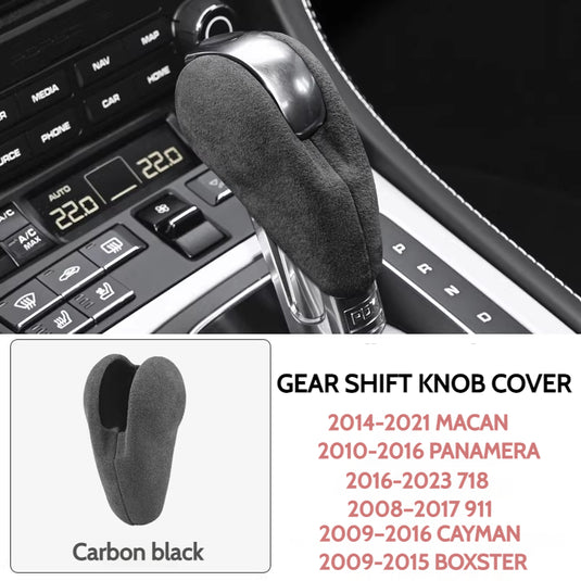 Porsche Macan Suede Gear Shift Knob Cover – Nano Adhesive Interior Trim Protection For Porsche Macan, Panamera, 718, 911, Cayman, and Boxster - i-Station Mobile Phone & Electronic Device Repair and Accessories