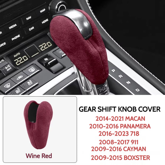 Porsche Macan Suede Gear Shift Knob Cover – Nano Adhesive Interior Trim Protection For Porsche Macan, Panamera, 718, 911, Cayman, and Boxster - i-Station Mobile Phone & Electronic Device Repair and Accessories