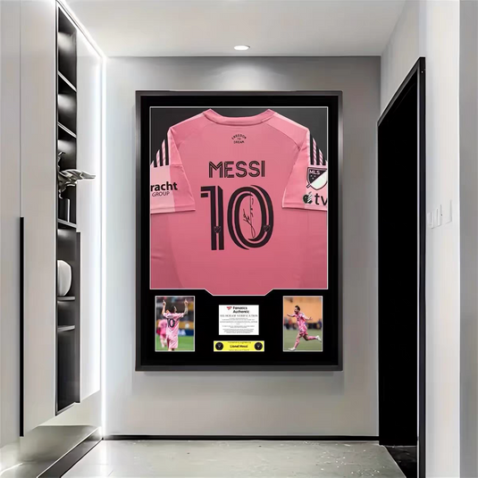 Lionel Messi Inter Miami CF Framed Jersey Display (60×80cm) – Facsimile Signature Edition - i-Station Mobile Phone & Electronic Device Repair and Accessories