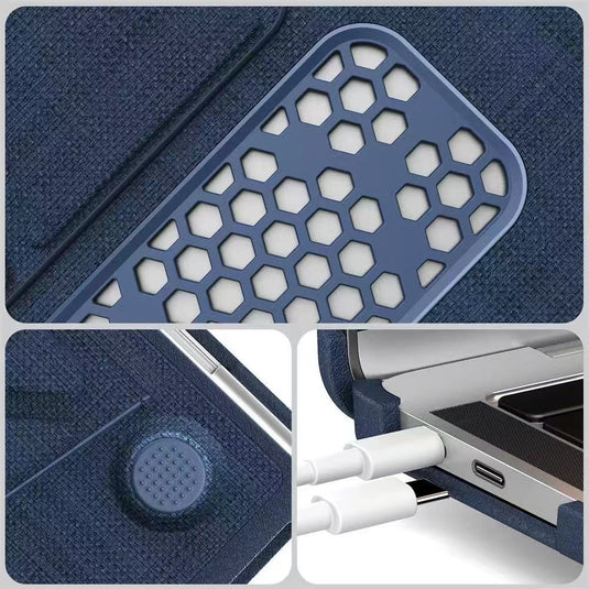 Macbook Neo 13“ 2026 (A3404) - Fabric Foldable Stand Protective Case - i-Station Mobile Phone & Electronic Device Repair and Accessories