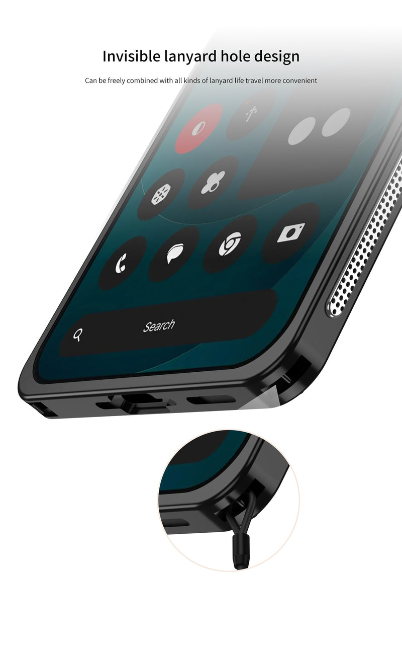 Load image into Gallery viewer, Nothing Phone 3/(3a)/Pro/Lite Aluminum Alloy Frame Protective Case with Heat Dissipation &amp; Sun Protection
