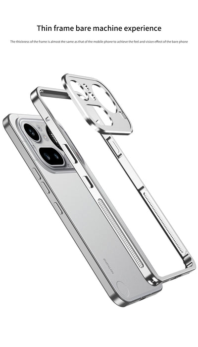 Nothing Phone 3/(3a)/Pro/Lite Aluminum Alloy Frame Protective Case with Heat Dissipation & Sun Protection - i-Station Mobile Phone & Electronic Device Repair and Accessories
