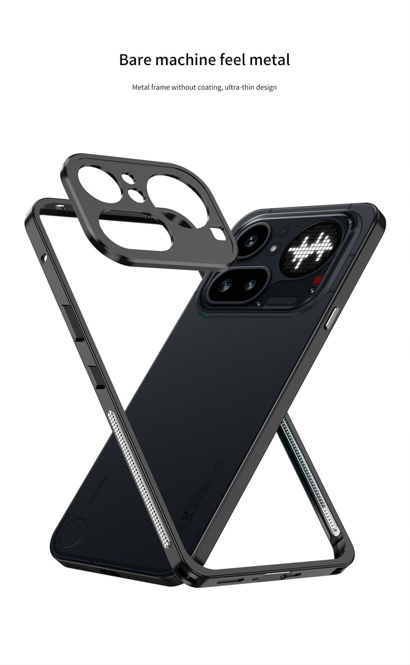 Load image into Gallery viewer, Nothing Phone 3/(3a)/Pro/Lite Aluminum Alloy Frame Protective Case with Heat Dissipation &amp; Sun Protection
