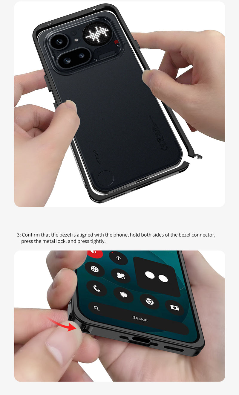 Load image into Gallery viewer, Nothing Phone 3/(3a)/Pro/Lite Aluminum Alloy Frame Protective Case with Heat Dissipation &amp; Sun Protection
