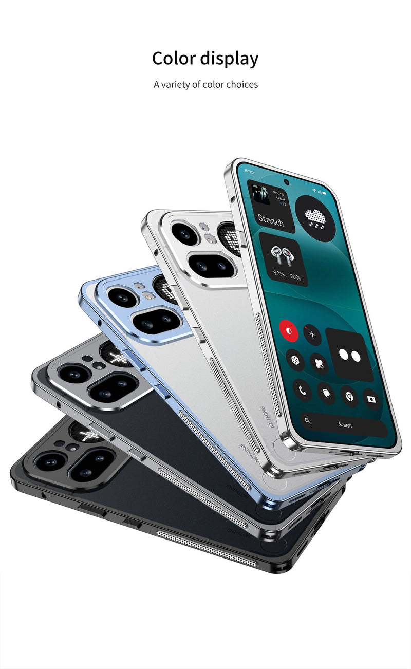 Load image into Gallery viewer, Nothing Phone 3/(3a)/Pro/Lite Aluminum Alloy Frame Protective Case with Heat Dissipation &amp; Sun Protection
