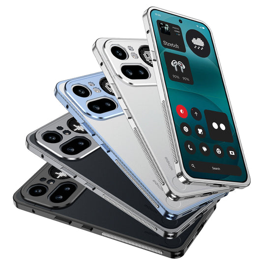 Nothing Phone 3/(3a)/Pro/Lite Aluminum Alloy Frame Protective Case with Heat Dissipation & Sun Protection