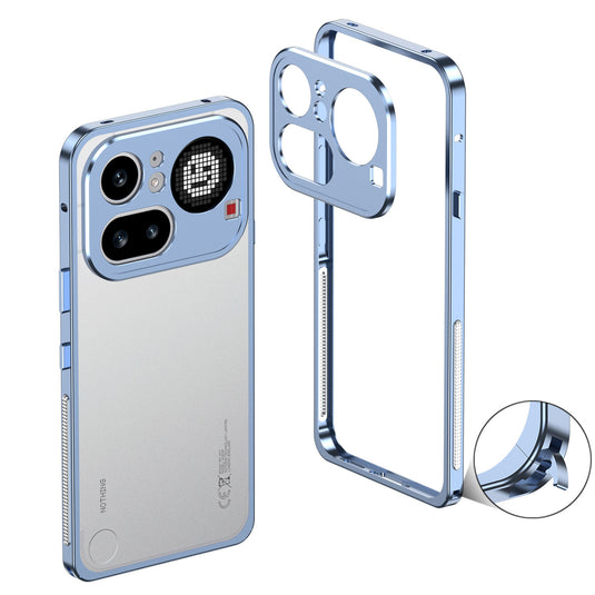 Nothing Phone 3/(3a)/Pro/Lite Aluminum Alloy Frame Protective Case with Heat Dissipation & Sun Protection