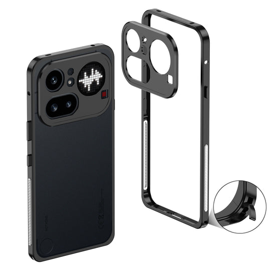 Nothing Phone 3/(3a)/Pro/Lite Aluminum Alloy Frame Protective Case with Heat Dissipation & Sun Protection