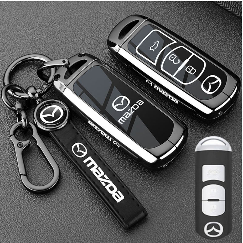 Load image into Gallery viewer, Mazda Zinc Alloy Car Key Fob Protective Case Cover For CX5, CX3, CX30, CX7, CX9, Mazda 2, 3, 6
