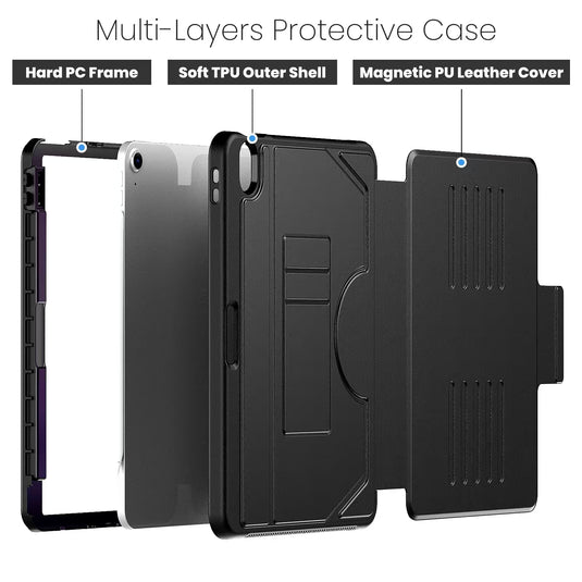 Apple iPad Air 11-inch M2 (2024) Stand Full-protection Shockproof Protective Case