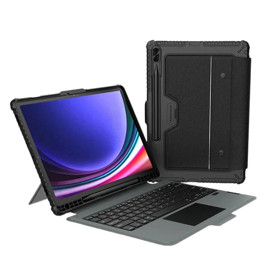 [With Backlit] Samsung Galaxy Tab S7 Plus & S7 FE 12.4" NILLKIN Multi-Angle Bluetooth Trackpad Keyboard Case