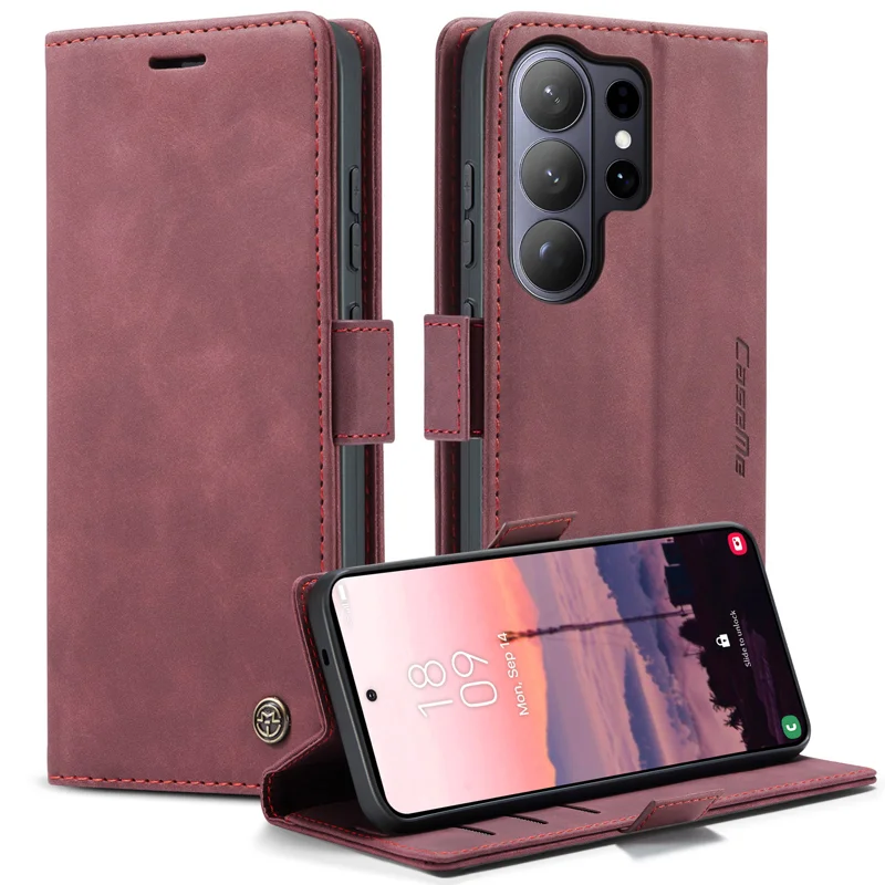 Load image into Gallery viewer, [With Card Slot] Samsung Galaxy S26/Plus/Ultra - PU Leather Flip Wallet Series Shockproof Phone Case
