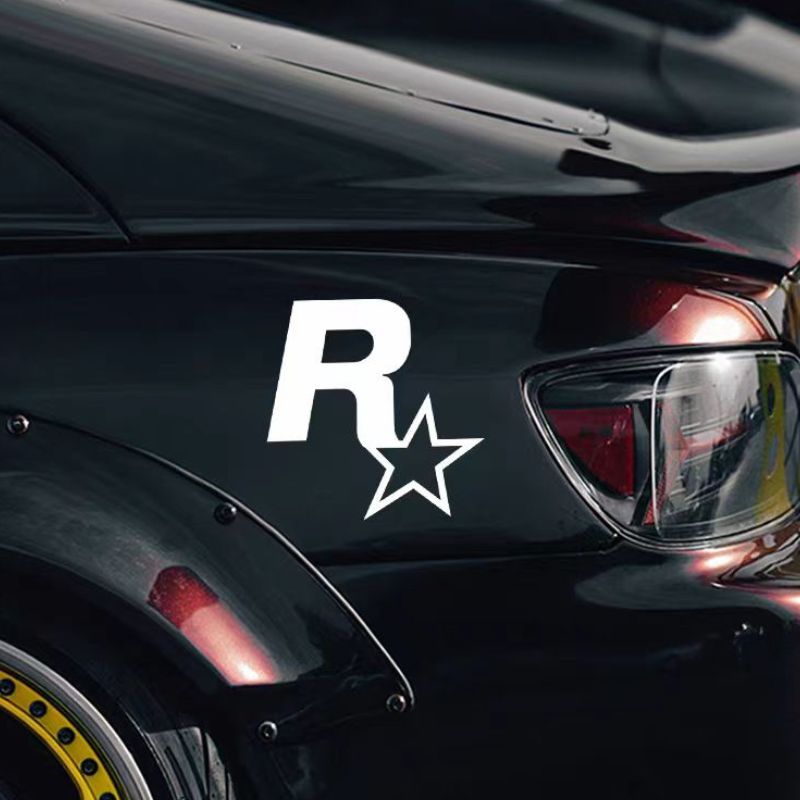 Load image into Gallery viewer, R Star Car Stickers Electric Game Around GTA5 Speed Car Body Scratch Stickers Fuel Tank Cover Stickers - i-Station Mobile Phone &amp; Electronic Device Repair and Accessories

