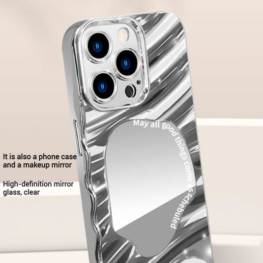 [With Makeup Mirror] Apple iPhone 11/Pro/Pro MaxNew Electroplated Shockproof Mirror Phone Case