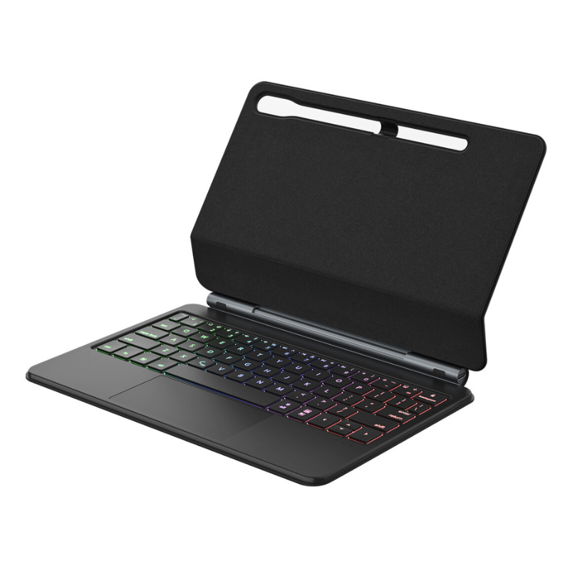 Load image into Gallery viewer, [Magic Keybord] Samsung S7/S8/S9 11&quot; (2020/2022/2023) Multi-Touch Trackpad Magnetic Smart Wireless Keyboard Case With RGB Backlit
