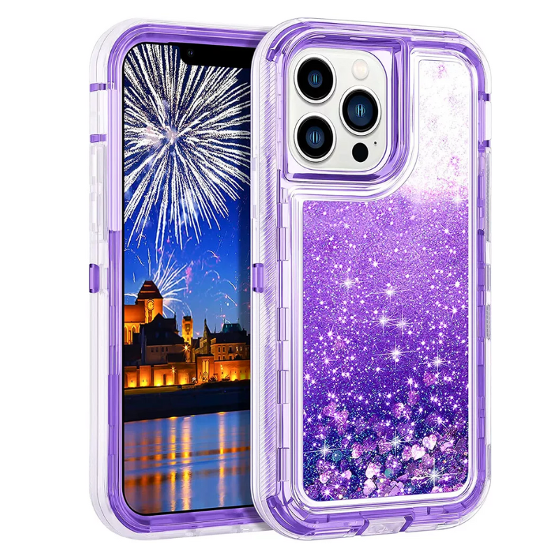 Load image into Gallery viewer, Apple iPhone 11/Pro/Max Glitter Clear Transparent Liquid Sand Watering Case
