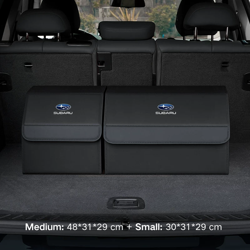 Load image into Gallery viewer, Subaru Microfiber Leather Car Trunk Storage Box for Outback, Forester, Impreza, WRX, XV, Crosstrek, Ascent, Legacy, STI - i-Station Mobile Phone &amp; Electronic Device Repair and Accessories
