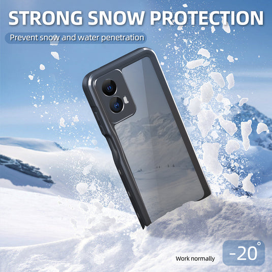 Motorola Moto G Pure 2021/G Stylus 5G - Redpepper Full Covered Waterproof Heavy Duty Tough Armor Case