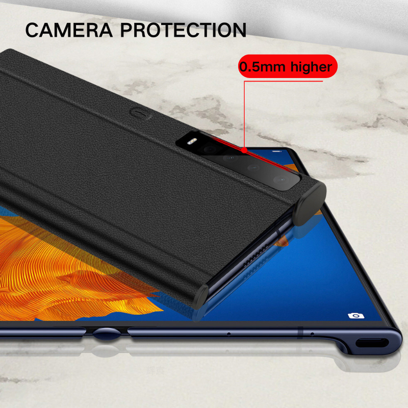 Load image into Gallery viewer, Huawei Mate X/XS Minimalist Folding Bracket Protective Genuine Leather Series Case
