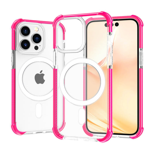 [Magsafe Compatible] YUVAL Apple iPhone 14/Max/Pro Transparent Rugged Clear Shockproof Case Cover - Polar Tech Australia