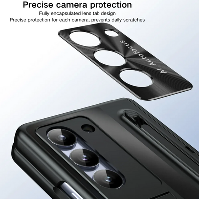 [With Stand] Samsung Galaxy Z Fold 6 SM-F956 Hinge Folding Full Protection Tempered Glass Essentials Series Case - i-Station Mobile Phone & Electronic Device Repair and Accessories