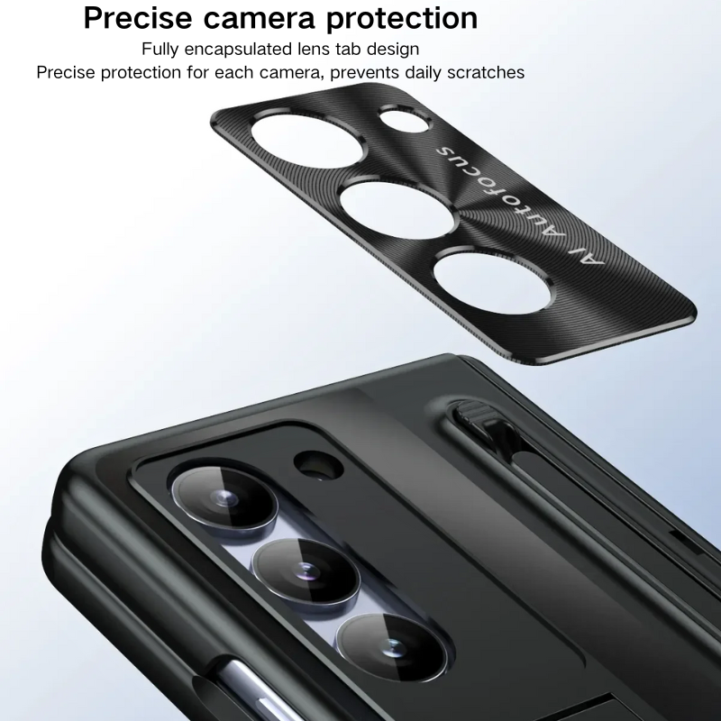 Load image into Gallery viewer, [With Stand] Samsung Galaxy Z Fold 6 SM-F956 Hinge Folding Full Protection Tempered Glass Essentials Series Case
