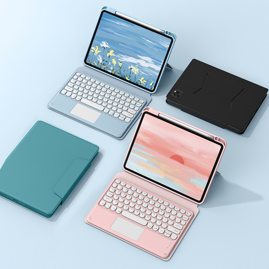 [Detachable] Apple iPad 7/8/9 10.2'' 7/8/9th Gen (2019/2020/2021) Magnetic Touch Wireless Keyboard Case