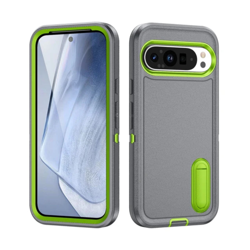 Load image into Gallery viewer, Google Pixel 9/Pro/Pro XL - PC+Silicone Stylish Shockproof Protective Case with Stand
