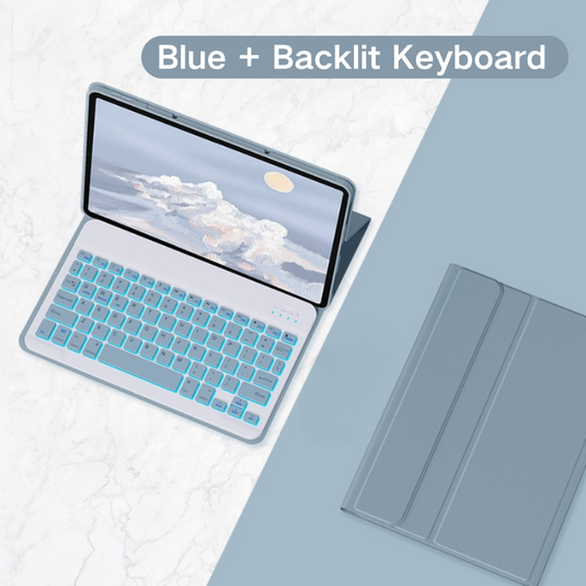 Lenovo Tab E10 10.1" 2018 (TB-X104N/F) - Detachable Magnetic Bluetooth Keyboard Case With Backlight - i-Station Mobile Phone & Electronic Device Repair and Accessories