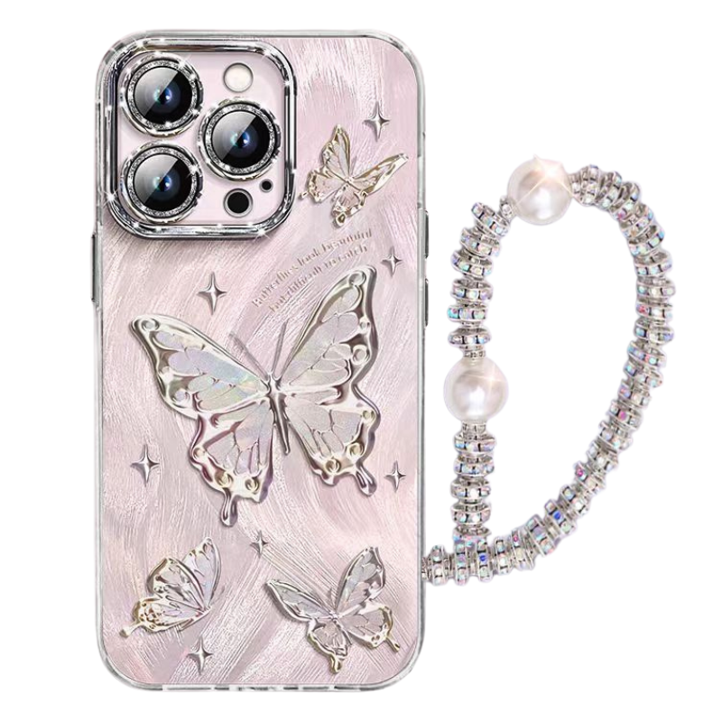 Load image into Gallery viewer, Apple iPhone 16/Plus/Pro/Pro Max Premium Butterfly Anti-drop BlingBling Series Case
