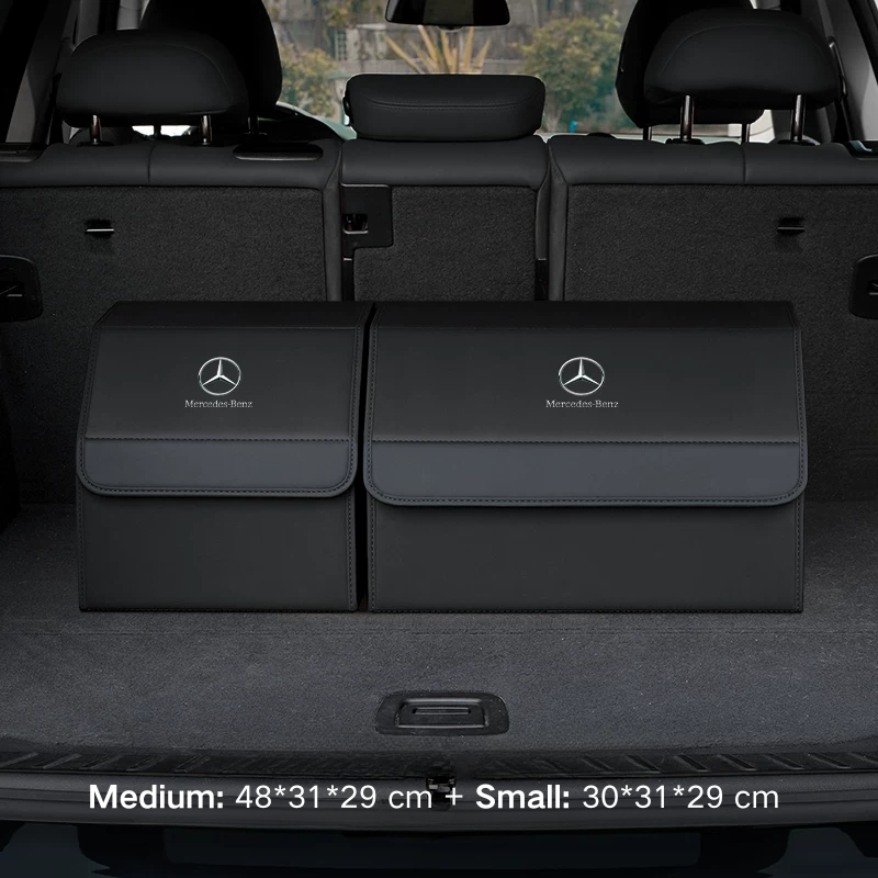 Load image into Gallery viewer, Mercedes-Benz Microfiber Leather Car Trunk Storage Box for GLE350/450, GLA, GLC, GLB, GLS, G500, EQC, E-Class, C-Class, S-Class - i-Station Mobile Phone &amp; Electronic Device Repair and Accessories
