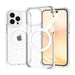 [Magsafe Compatible] YUVAL Apple iPhone 14/Max/Pro Transparent Rugged Clear Shockproof Case Cover - Polar Tech Australia
