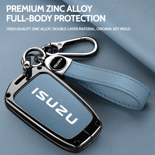 Isuzu Aluminum Alloy Shockproof Car Key Case Cover for D-Max, MU-X, Lingtuo, Ruimai