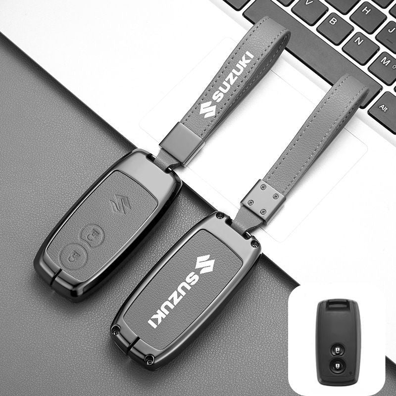 Load image into Gallery viewer, Suzuki Zinc Alloy PU Leather Car Key Fob Case Cover For SX4, Vitara
