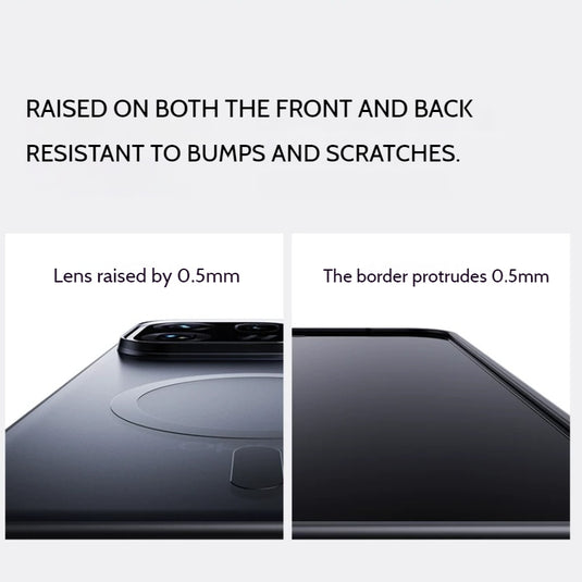 OPPO Find X10 Pro Max - Frosted Clear Magnetic Phone Case with 360° Rotating Stand