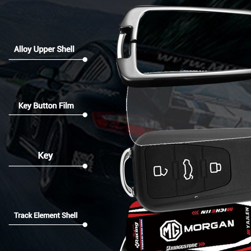 Load image into Gallery viewer, MG Stylish Racing-inspired Design Car Key Fob Case Cover For MG5, MG7, MG GT, MG GS, MG ZS, MG 360
