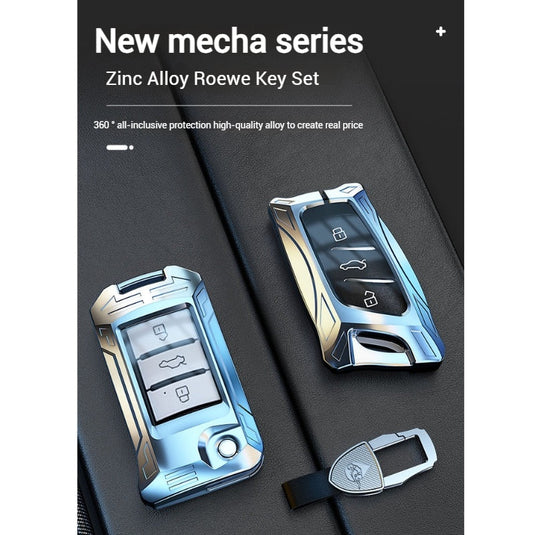 Roewe Mecha Series Zinc Alloy Car Key Fob Case Cover For  RX3, RX5, RX5 Plus, RX5 Max, ERX5, D7, iMAX8, i6, Ei6