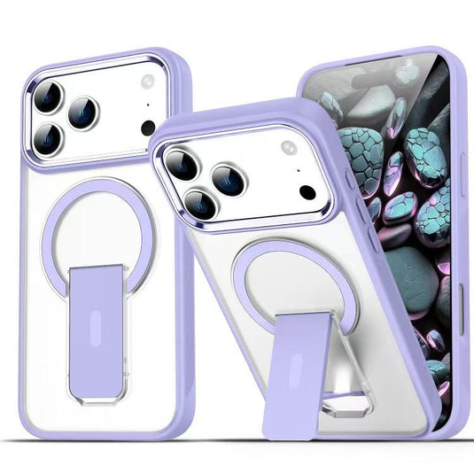 iPhone 17/Pro/Pro Max Matte MagSafe Magnetic Shockproof Heavy Duty Case with kickstand