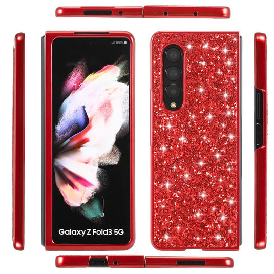 Samsung Galaxy Z Fold 5 SM-F946 Ultra-thin Electroplated Diamond-studded Glitter Shockproof Blingbling Series Case