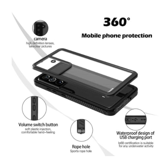 [FS Series] Samsung Galaxy S21 Plus (SM-G996) Redpepper Full Covered Waterproof Heavy Duty Tough Armor Case