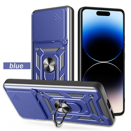 [Built-in Metal Kickstand][With Lens Cover] Nothing Phone (3a)/Pro Full-Cover Shockproof Protective Case