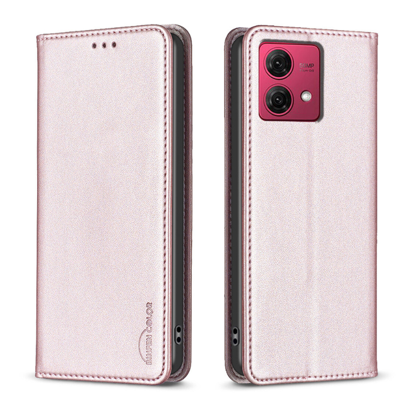 Load image into Gallery viewer, [With Card Slot][Adjustable Stand] Motorola Moto Edge 50 Pro 5G - Pure Color Drop Proof PU Leather Flip Wallet Series Case
