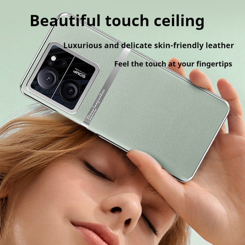 Load image into Gallery viewer, Xiaomi Mi 14/Ultra/Pro Ultra-thin Electroplated Plain Leather Essentials Series Case
