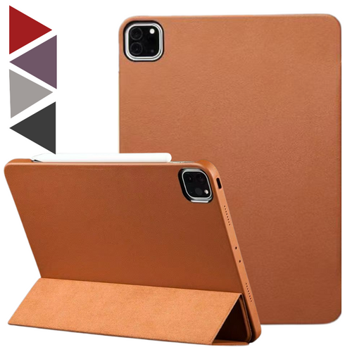 Apple iPad Air 5 10.9'' 5th Gen (2022) Genuine Leather Full-protection Shockproof Case