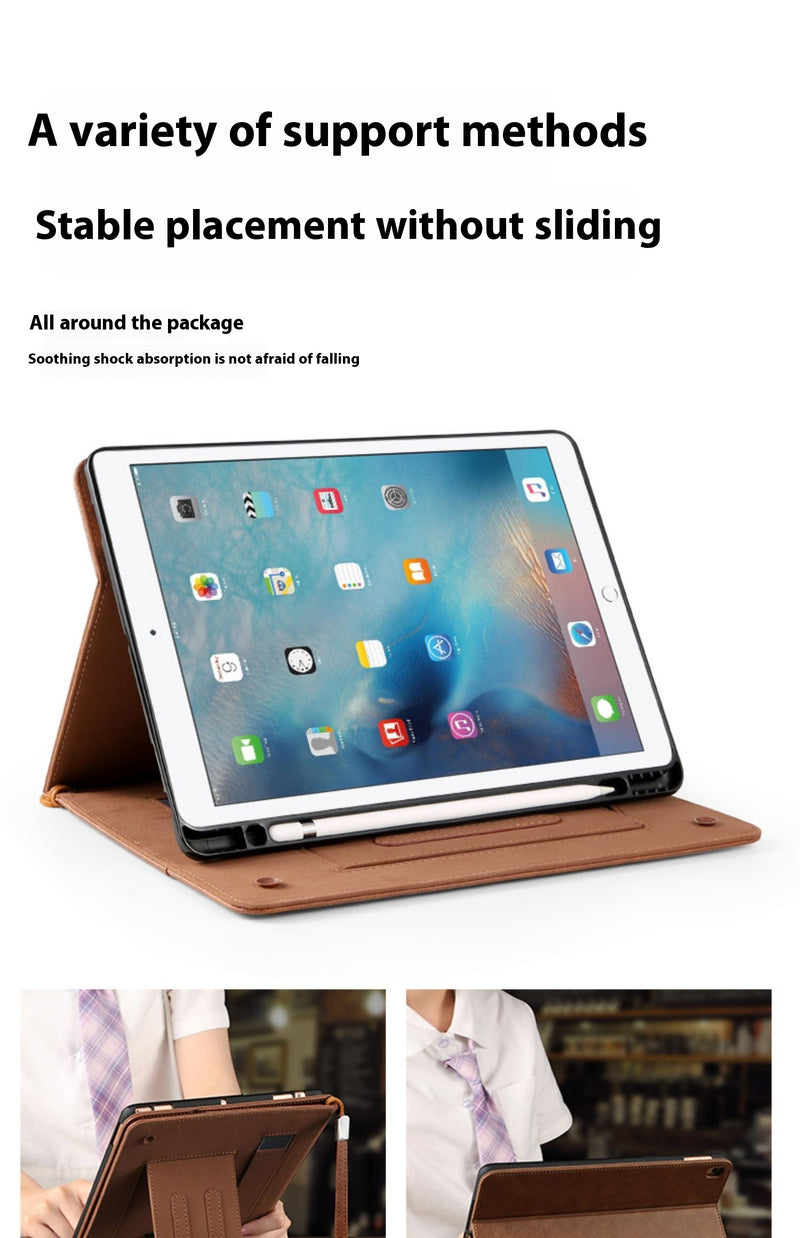 Load image into Gallery viewer, [With Handbag] Apple iPad Air 5 10.9&quot; (2022) - TPU + PU 2 in 1 Leather Material with Automatic Sleep Function Stand Case
